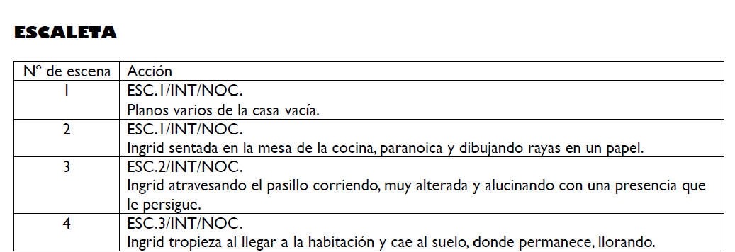 ESCALETA